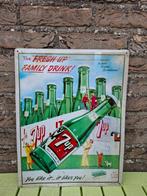 Zeldzaam Reclamebord 7Up limonade, Verzamelen, Ophalen of Verzenden, Nieuw, Reclamebord