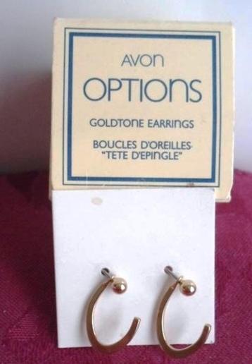 AVON oorbellen. Goldplated. In originele doos. Jaren '70. beschikbaar voor biedingen