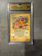 Birthday Pikachu PSA 10 - Zeldzaam!, Ophalen of Verzenden, Zo goed als nieuw, Losse kaart, Foil