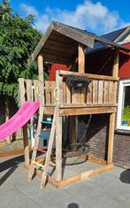 Houten Speelhuis met Glijbaan, Kinderen en Baby's, Ophalen, Gebruikt, Hout