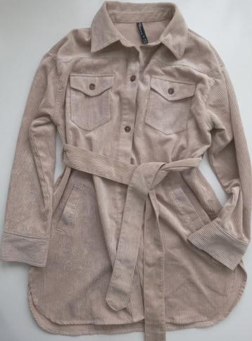 Jean Pascale beige corduroy blouse, maat 38 beschikbaar voor biedingen