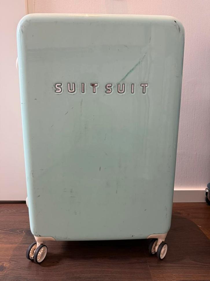 SUITSUIT Kofferset - Fabulous Fifties - Luminous Mint, Sieraden, Tassen en Uiterlijk, Koffers, Gebruikt, Hard kunststof, Uitschuifbare handgreep