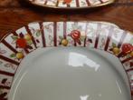 Antiek 7-delige gebakstel, made in England, Antiek en Kunst, Antiek | Servies los, Ophalen of Verzenden