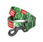 WAUDOG Ethno Green Hondenlijn Nylon 25 mm x 122 cm KOOPJE!!!, Ophalen of Verzenden, Nieuw, Hondenriem