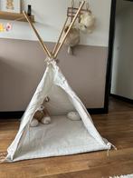 Beige/cremekleurige tipi tent met raampje, Ophalen, Zo goed als nieuw