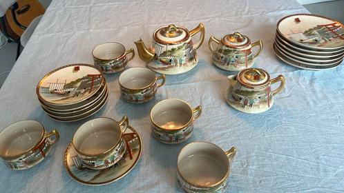 Antiek Japans thee , 21/24 delig, Antiek en Kunst, Antiek | Servies compleet, Ophalen of Verzenden