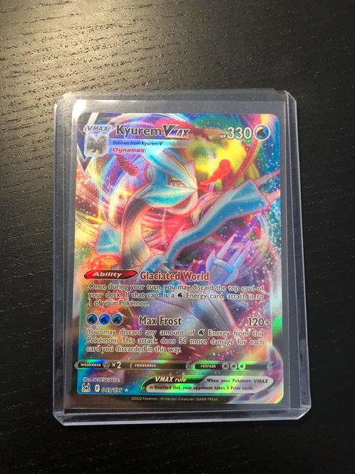 Pokemon Kaart - Kyurem Vmax, Hobby en Vrije tijd, Verzamelkaartspellen | Pokémon, Zo goed als nieuw, Losse kaart, Ophalen of Verzenden