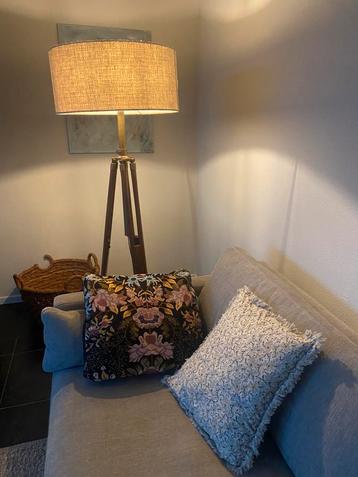 Teak Staande Lamp - Verstelbaar, Vintage Statief beschikbaar voor biedingen