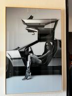 Schilderij Vrouw in auto 80x120, Ophalen, Nieuw