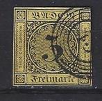 Duitsland Baden 2 B geb 1851 ; MEER OUD BADEN 15% CW, Verzenden, Duitse Keizerrijk, Gestempeld