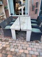 tuinset, Ophalen, Gebruikt, 6 zitplaatsen, Steigerhout