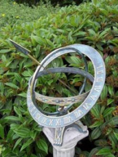 bronzen beeld/ zonnewijzer, Tuin en Terras, Zonnewijzers, Nieuw, Ophalen