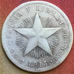 Cuba 20 Centavos 1915 (1e Republiek)., Postzegels en Munten, Munten | Amerika, Ophalen of Verzenden, Midden-Amerika, Losse munt