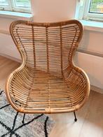 Rieten stoel rotan Leen Bakker in zeer goede staat, Huis en Inrichting, Stoelen, Ophalen, Bruin, Riet of Rotan, Zo goed als nieuw