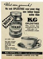 3 Originele Thee advertenties uit 1924-1950-1961, Verzenden, Zo goed als nieuw, Overige typen