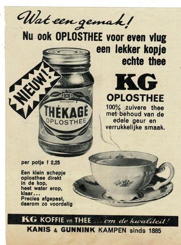 3 Originele Thee advertenties uit 1924-1950-1961  beschikbaar voor biedingen