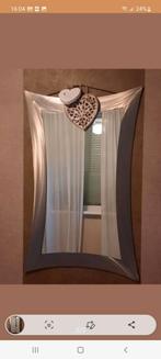 Mooie ijzeren / metalen geborstelde spiegel 1.08 x 0.69, Huis en Inrichting, Woonaccessoires | Spiegels, Minder dan 100 cm, Rechthoekig