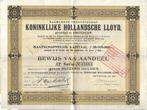 Koninklijke Hollandsche Lloyd, Aandeel, 1000 Gulden 1919, Verzenden, Voor 1920, Aandeel