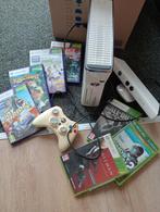 Xbox 360 Wit + Kinect + Games (Zonder Stroomkabel), Spelcomputers en Games, Spelcomputers | Xbox 360, Ophalen of Verzenden