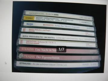 15 CD 's Klassiek Beethoven-Strauss-Mozart-Bach-Rossini enz beschikbaar voor biedingen