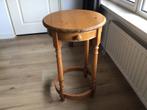 Grenen Bijzettafel - Rond   45 cm- 74cm hoog, Huis en Inrichting, 45 tot 60 cm, Gebruikt, Rond, Ophalen of Verzenden