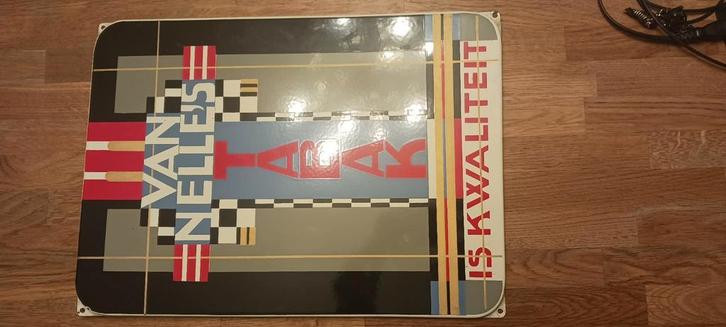 Van Nelles Tabak emaille bord douwe egberts, Verzamelen, Merken en Reclamevoorwerpen, Zo goed als nieuw, Reclamebord, Ophalen of Verzenden