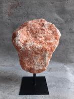 Oranje calciet op standaard, Ophalen of Verzenden, Mineraal