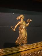 Antieke empire stijl spiegel Frankrijk, Antiek en Kunst, Ophalen, Rechthoekig