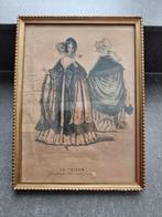 Tekening dames met franse kleding., Ophalen of Verzenden