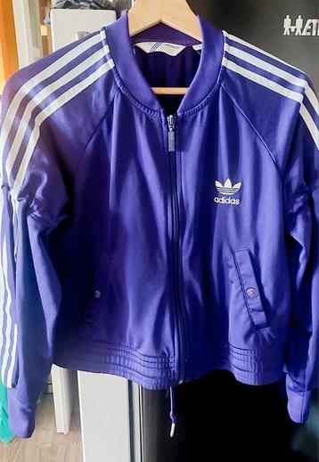 Mooi paars adidas trainigs jack  beschikbaar voor biedingen