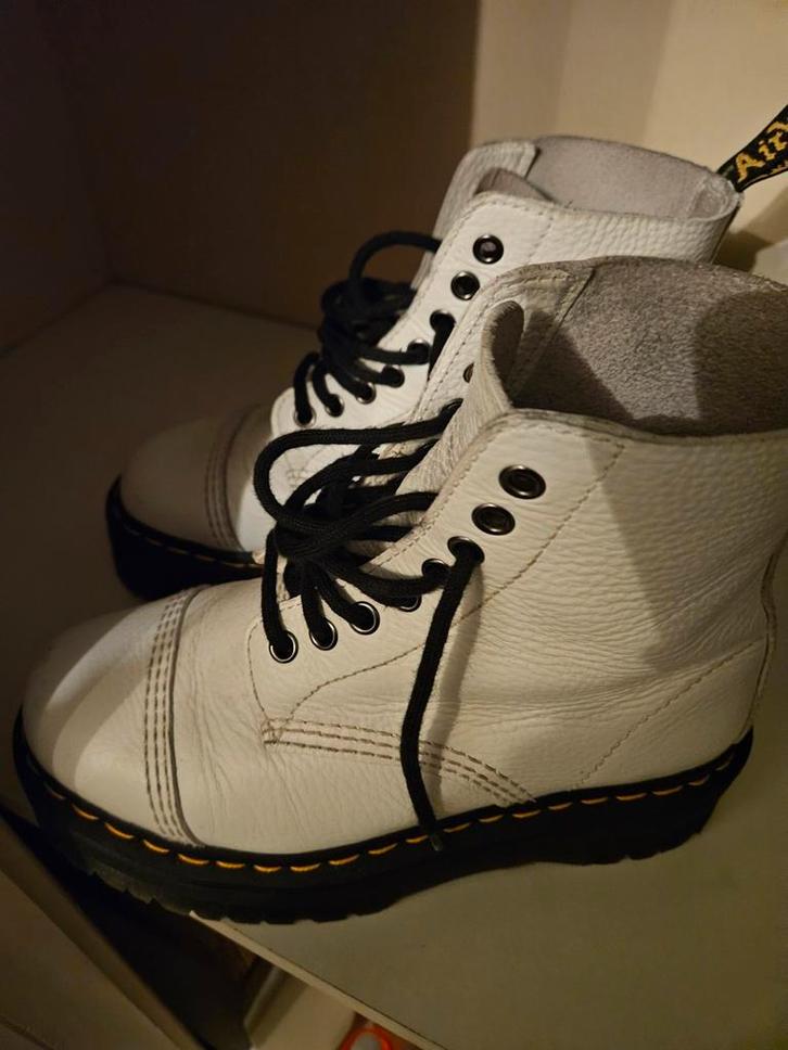 Dr. Martens Sinclair - Maat 38, Kleding | Dames, Schoenen, Gedragen, Lage of Enkellaarzen, Wit, Ophalen of Verzenden