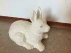beeldje haas decoratie tuinbeeld keramiek haas wit, Ophalen, Zo goed als nieuw, Dier