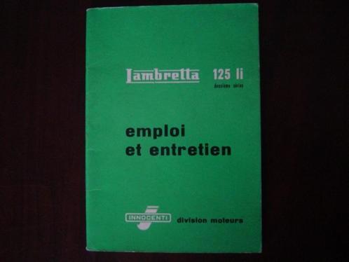 Lambretta 125Li 1960 emploi et entretien scooter 125 Li, Motoren, Handleidingen en Instructieboekjes, Overige merken, Verzenden