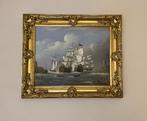 Schepen in oorlog op zee. Thomas Heesakkers., Ophalen of Verzenden