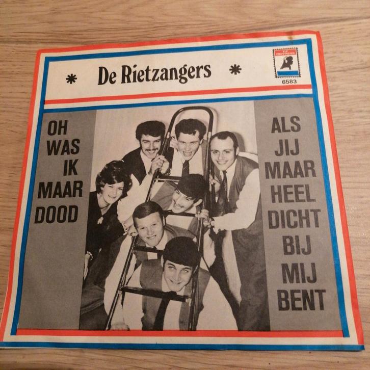 Rietzangers /oh was ik maar dood(zeldzaam piraten topper), Cd's en Dvd's, Vinyl | Nederlandstalig, Gebruikt, Levenslied of Smartlap