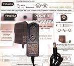 Yetaida JAH-1201 12V 1A AC DC power adapter oplader 2.5x5.5