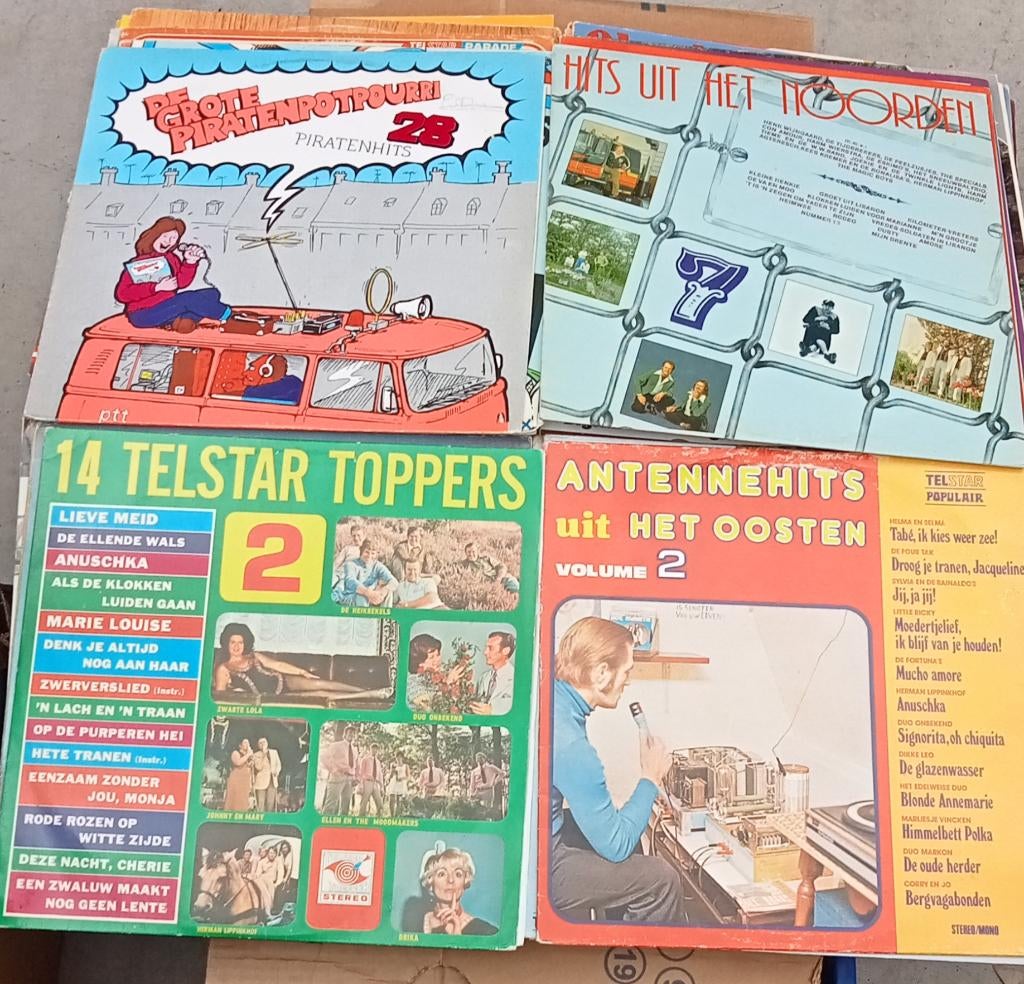 4 x LP Verzamel - Telstar Part 2, Verzenden, Gebruikt, 12 inch, Levenslied of Smartlap
