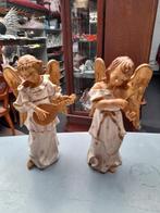 Set 2 antieke engelen ca 25 cm hoog, Ophalen of Verzenden