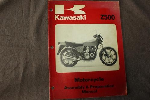 Kawasaki Z500 B1 1979 motorcycle assembly preparation manual, Motoren, Handleidingen en Instructieboekjes, Kawasaki, Ophalen of Verzenden