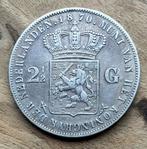 2,5 gulden 1870 Willem III, Postzegels en Munten, Munten | Nederland, Ophalen, Koning Willem III, Zilver, Losse munt