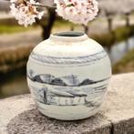 Chinees blauw wit Gember pot eind 19e - begin 20e eeuw, Antiek en Kunst, Verzenden