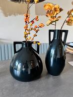Set vazen, Huis en Inrichting, Ophalen, Zwart, Minder dan 50 cm, Glas