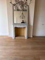 Antieke Carrara marmeren schouw - Pompadour stijl, Huis en Inrichting, Haarden, Ophalen of Verzenden, Gebruikt, Inbouwhaard, Overige soorten