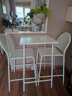 Helsinki  bar tuin/balkon 2 persoons wit, Tuin en Terras, Tuinsets en Loungesets, Aluminium, Zo goed als nieuw, Tuinset, Ophalen