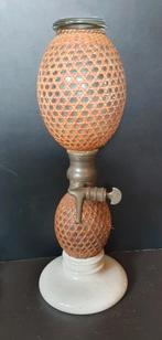 antieke Briet soda sifon Parijs Frankrijk met vlechtwerk, Antiek en Kunst, Ophalen of Verzenden