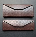 Gucci bruin leren brillen etui (2 stuks), Sieraden, Tassen en Uiterlijk, Zonnebrillen en Brillen | Dames, Overige merken, Bruin