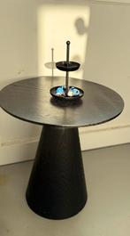 Bijzettafel zwart kwantum cone 45 cm, Huis en Inrichting, Ophalen, Zo goed als nieuw