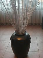 Mooi vazen, Tuin en Terras, Ophalen of Verzenden, Rond, Hout, Minder dan 30 cm