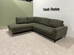 GRATIS LEVERING Z.G.A.N groene hoekbank 280x230 Gereinigd, Huis en Inrichting, Banken | Bankstellen, Ophalen of Verzenden, Zo goed als nieuw