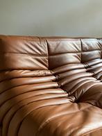 Ligne Roset - Togo - 3-zitter Bank/Sofa - Cognac Bruin Leer, 150 tot 200 cm, Driepersoons, Leer, Zo goed als nieuw
